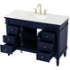 Lexington 48 X 22 X 35 inch Blue Vanity Sink Set