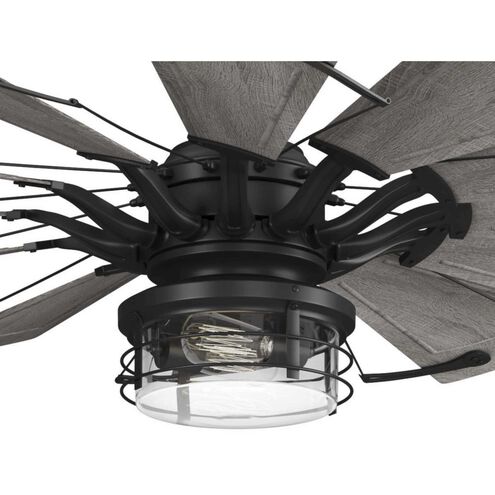 Springer II LED Matte Black Fan Light Kit