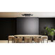 Lawless LED 36 inch Matte Black Semi-Flush Mount Ceiling Light, Extra Large
