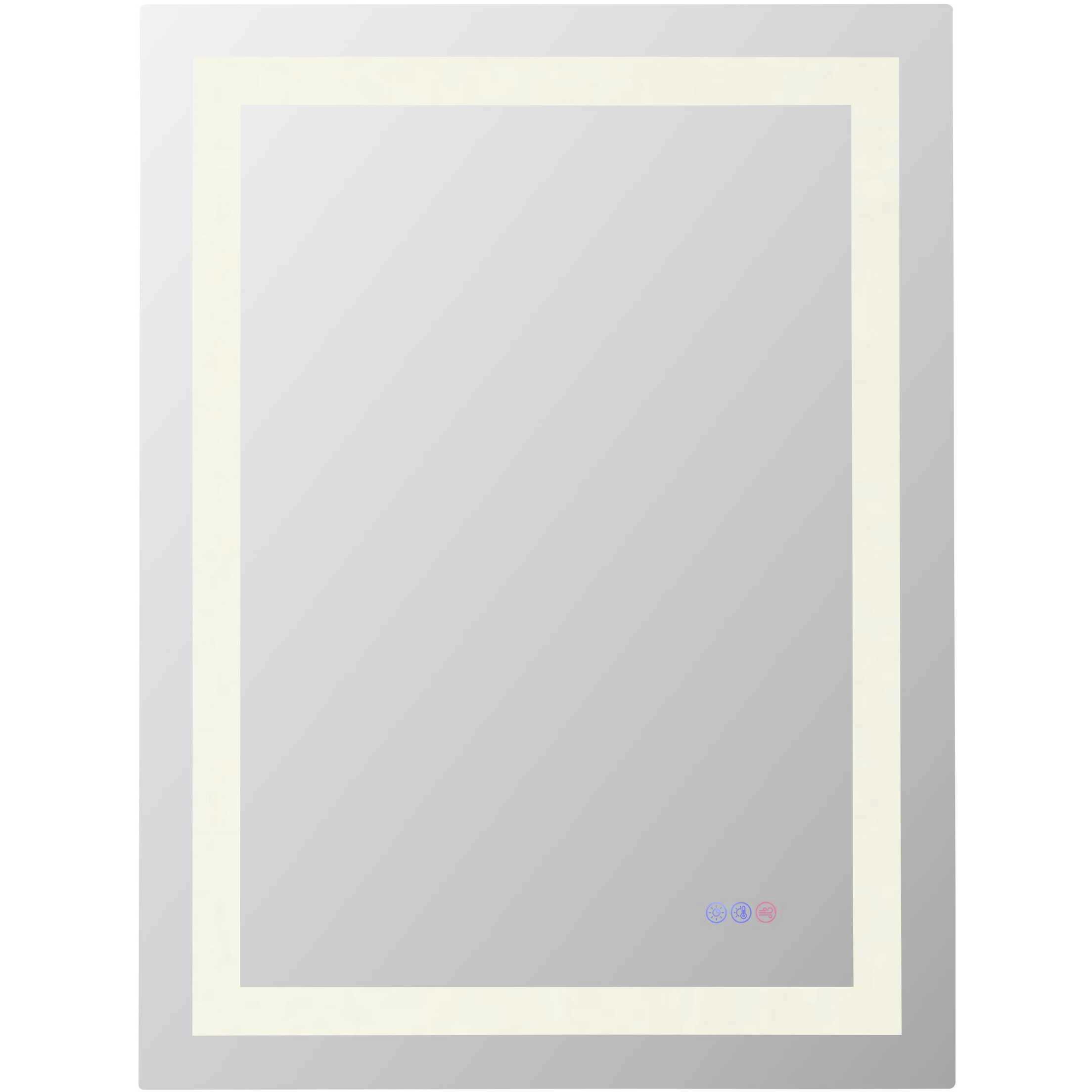 Riven 36 X 27 inch White LED Mirror