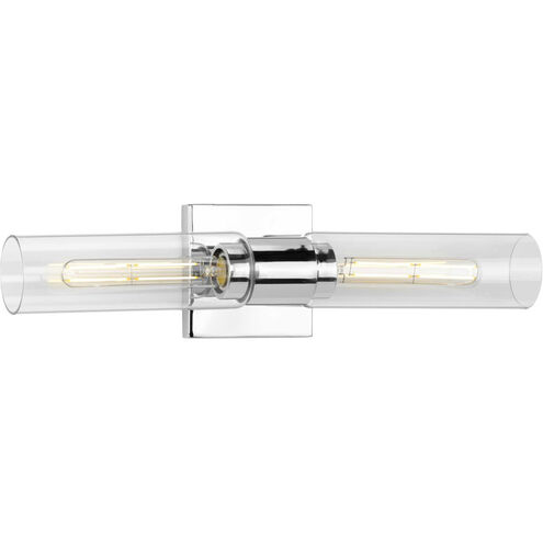 Clarion 2 Light 20 inch Polished Chrome Bath Vanity Wall Light