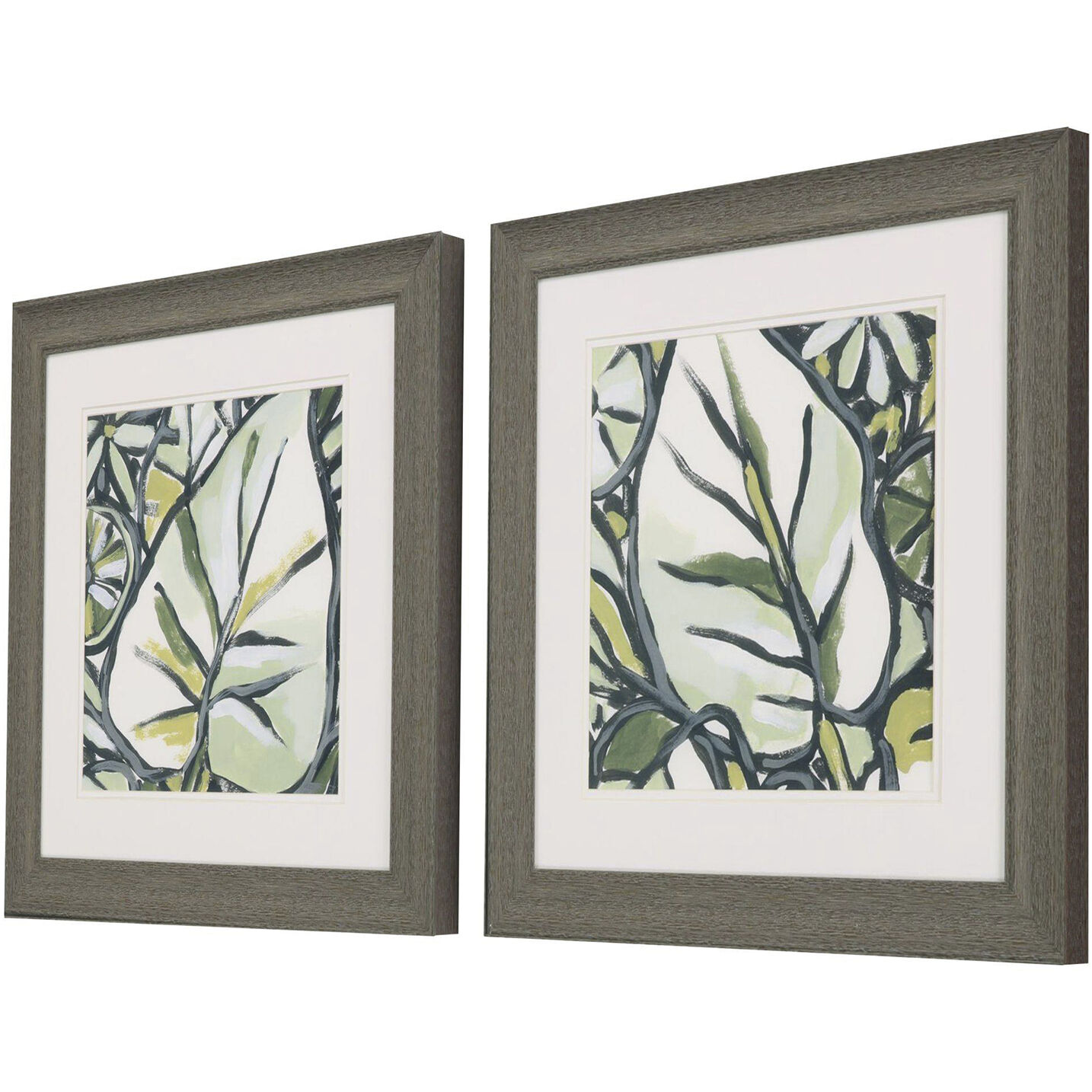 Fauvist Tropical Green Framed Art, Propac