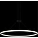 Luna LED 38 inch Satin Black Pendant Ceiling Light