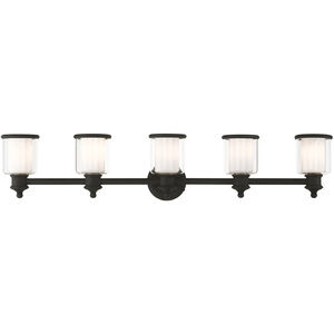 Middlebush 5 Light 46 inch Black Vanity Sconce Wall Light