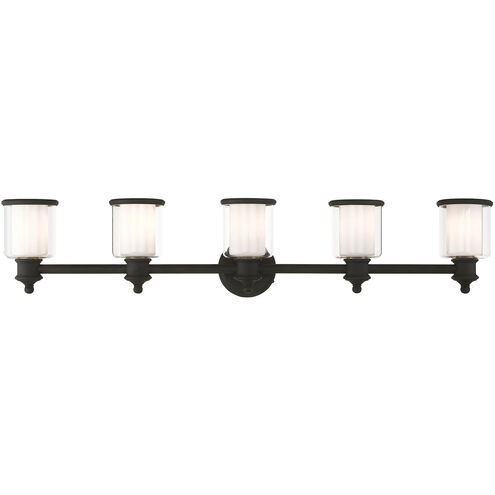 Middlebush 5 Light 46 inch Black Vanity Sconce Wall Light