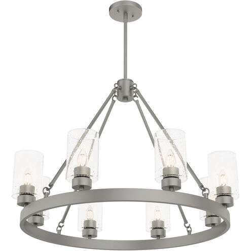 Hartland 8 Light 32 inch Matte Silver Chandelier Ceiling Light