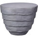 Concentric 19 X 15.25 inch Steel Grey Side Table