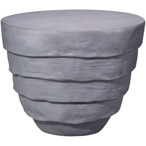 Concentric 19 X 15.25 inch Steel Grey Side Table
