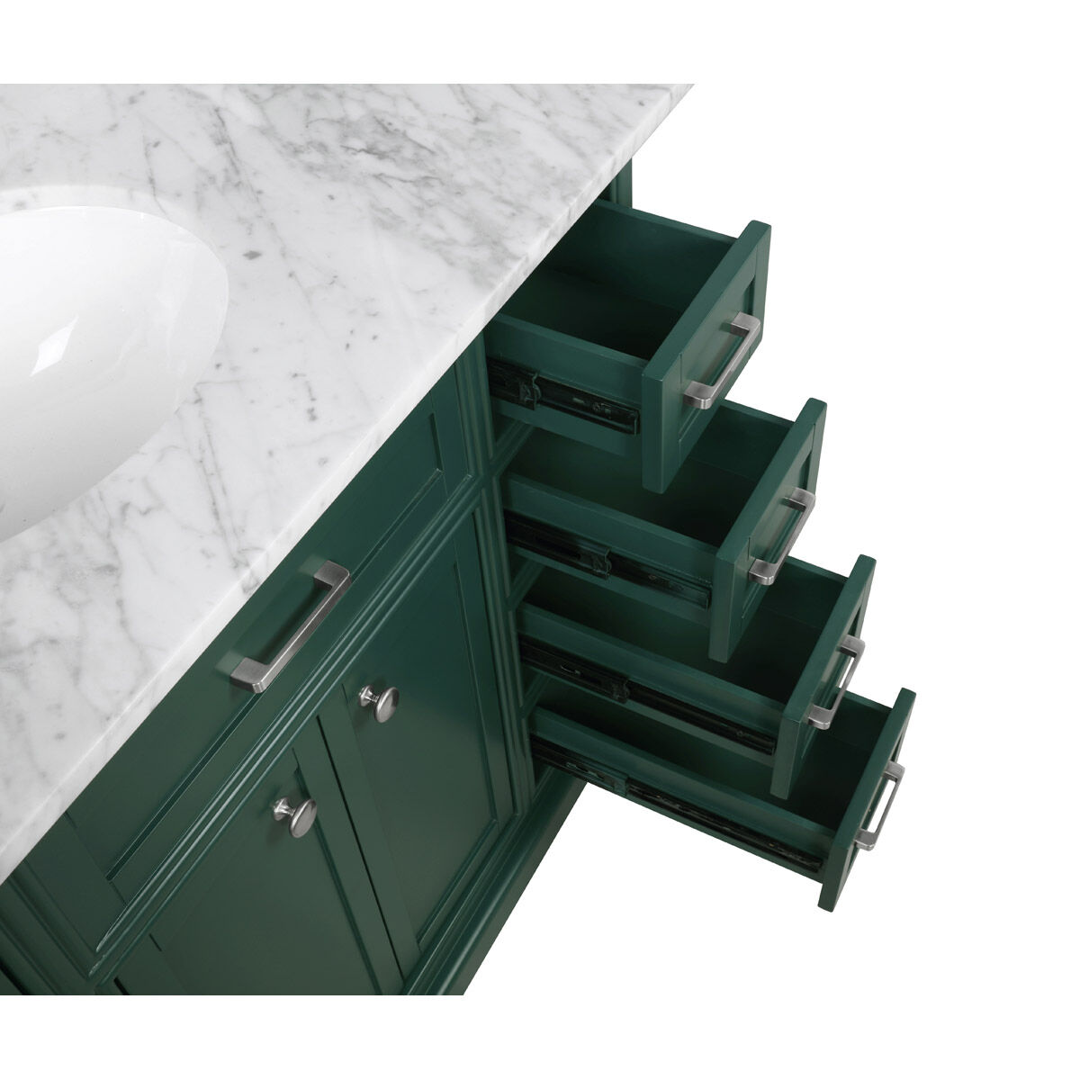 Americana 42 X 21.5 X 35 inch Green Vanity Sink Set