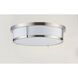 Rogue 2 Light 13 inch Satin Nickel Flush Mount Ceiling Light