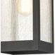 Angus 1 Light 7 inch Charcoal with Clear Outdoor Pendant