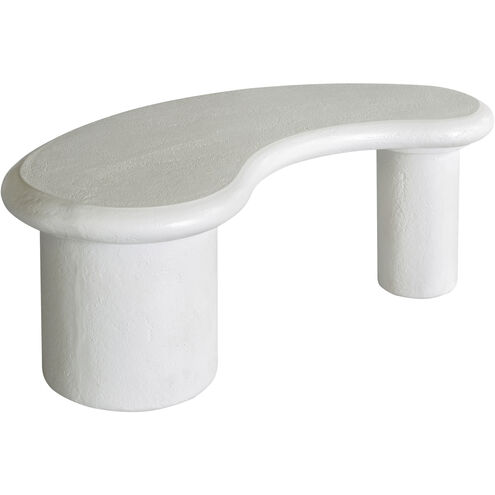 Stella 34 X 16.25 inch Plaster White Coffee Table