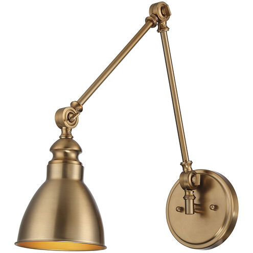 Dakota 33.75 inch 60.00 watt Warm Brass Adjustable Wall Sconce Wall Light, Essentials