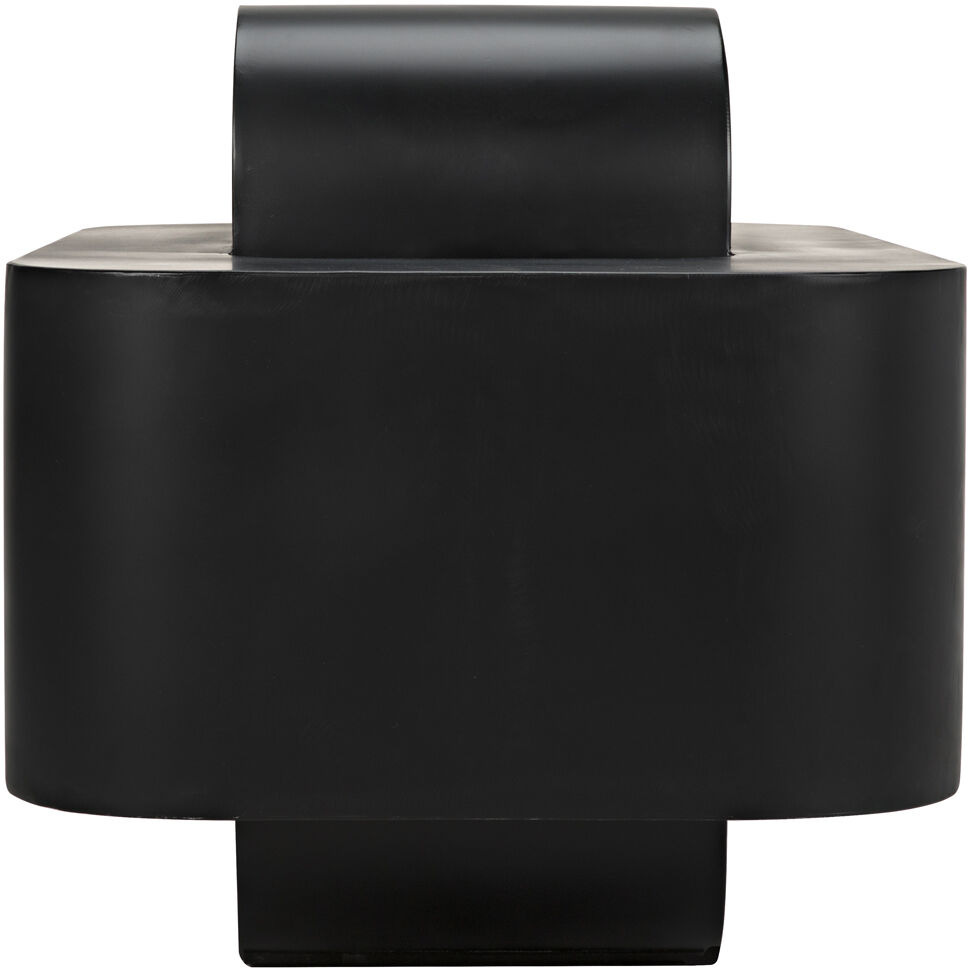 Nodum 45 X 24.5 inch Matte Black Accent Table