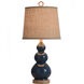 Signature 26.5 inch 60 watt Blue and Taupe Table Lamp Portable Light
