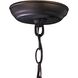 Talgarth 1 Light 10.2 inch Dark Bronze with Clear Mini Pendant Ceiling Light, H-Bar