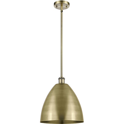 Ballston Dome 1 Light 12 inch Antique Brass Pendant Ceiling Light