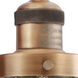 Franklin Restoration Beacon LED 6 inch Brushed Brass Sconce Wall Light in Seedy Glass, Franklin Restoration