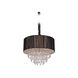 Vineland Ave. 5 Light 19 inch Black Silk String Chandelier Ceiling Light