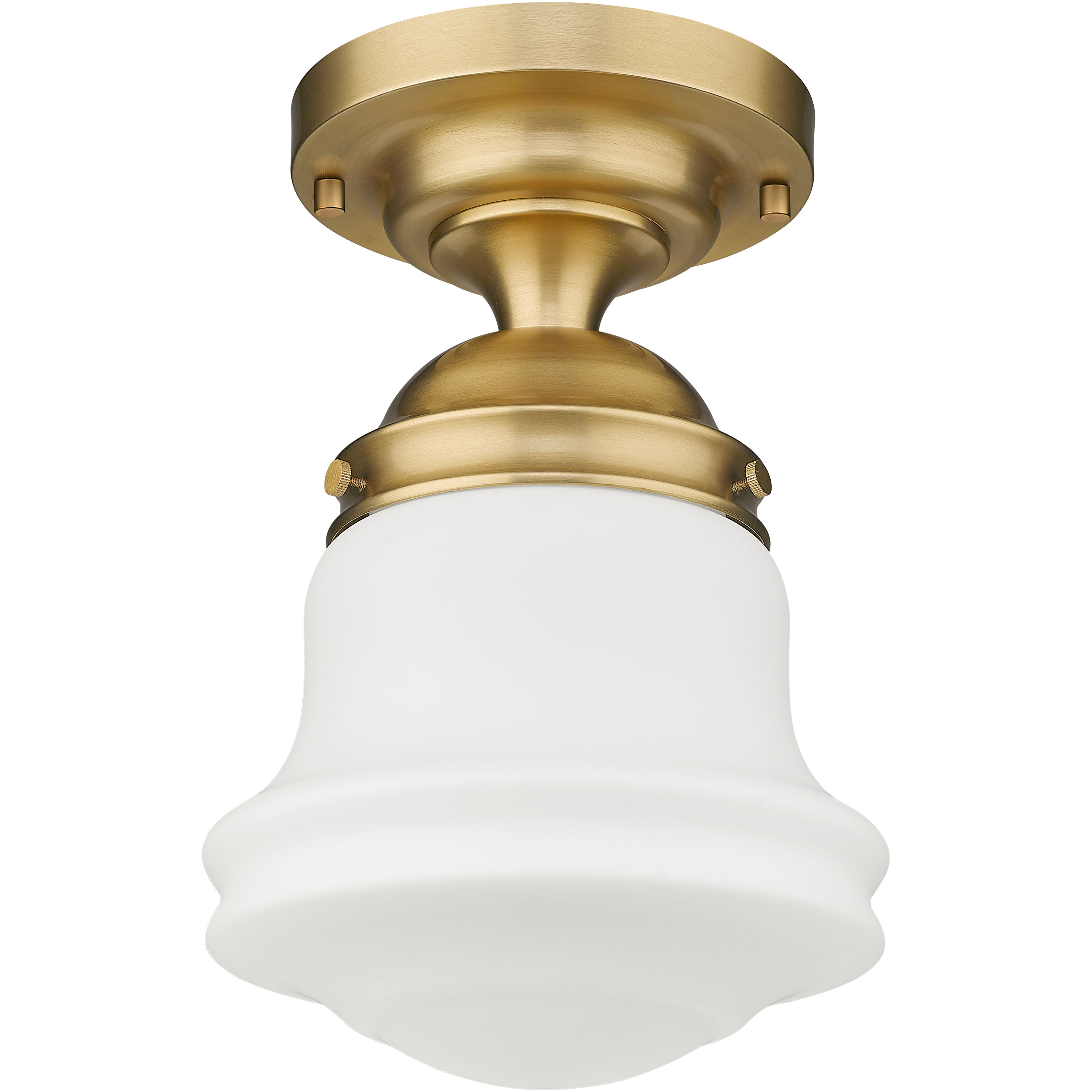 Vaughn 1 Light 10.5 inch Heritage Brass Flush Mount Ceiling Light