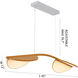 Canada LED 13 inch Satin Brass Pendant Ceiling Light