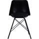 Inland Black Leather Accent Chair