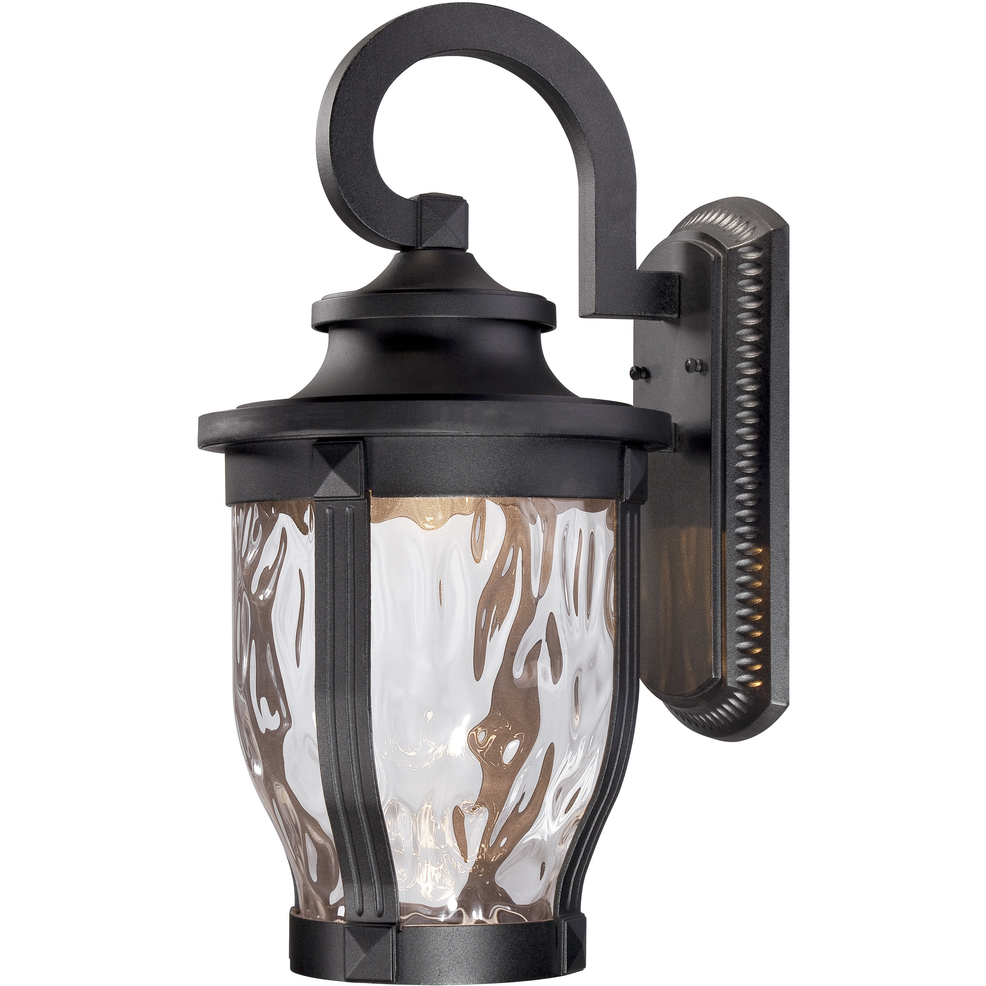Merrimack LED 20 inch Sand Coal Outdoor Wall Mount in Black, Great Outdoors