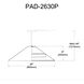 Padme LED 26 inch Matte White Pendant Ceiling Light in White/Silver Jewel Tone