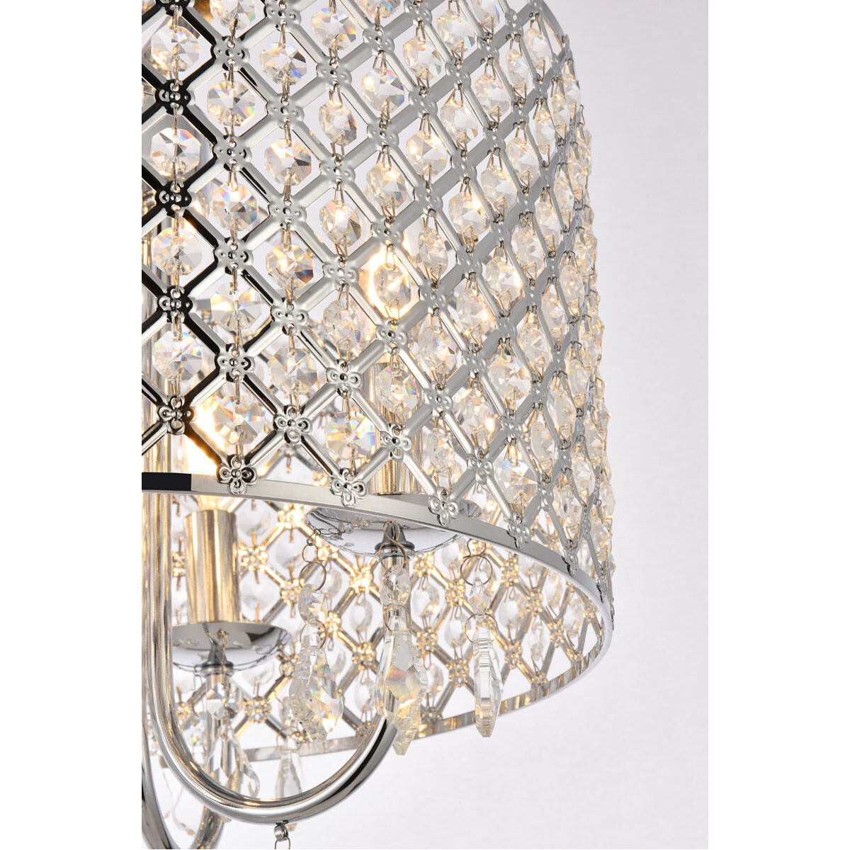 Elise 4 Light 14 inch Chrome Flush Mount Ceiling Light