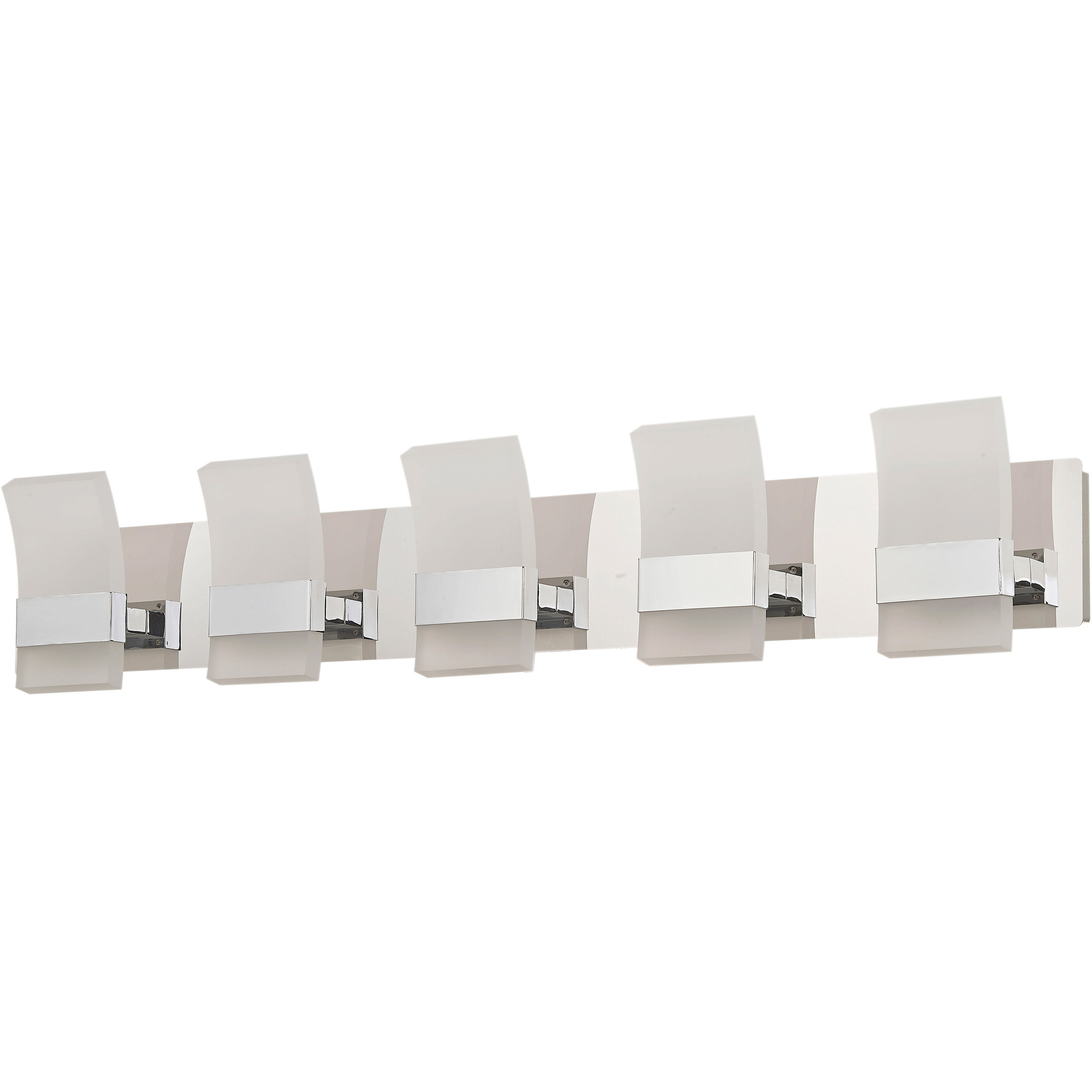 Fang LED 39.6 inch Chrome Bath Vanity Light Wall Light