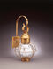 Onion 1 Light 23 inch Antique Brass Outdoor Wall Lantern in Clear Seedy Glass