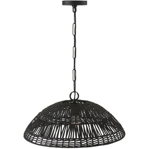 Naomi 1 Light 21 inch Matte Black Pendant Ceiling Light