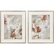 Cloudscrape White and Brown and Beige and Rust Framed Art