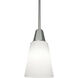 Wheatley 1 Light 6.25 inch Polished Chrome Pendant Ceiling Light in Cased White Glass