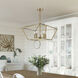 Devone 5 Light 22 inch Antique Brass Chandelier Ceiling Light