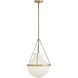 Collins 1 Light 15 inch Heritage Brass Pendant Ceiling Light