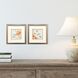 Floral Hummingbird Blue and Green and Orange Framed Art