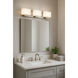 Mila 3 Light 24 inch Brushed Nickel Vanity Light Wall Light