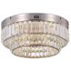 Stella LED 15.74 inch Satin Nickel Flush Mount Ceiling Light