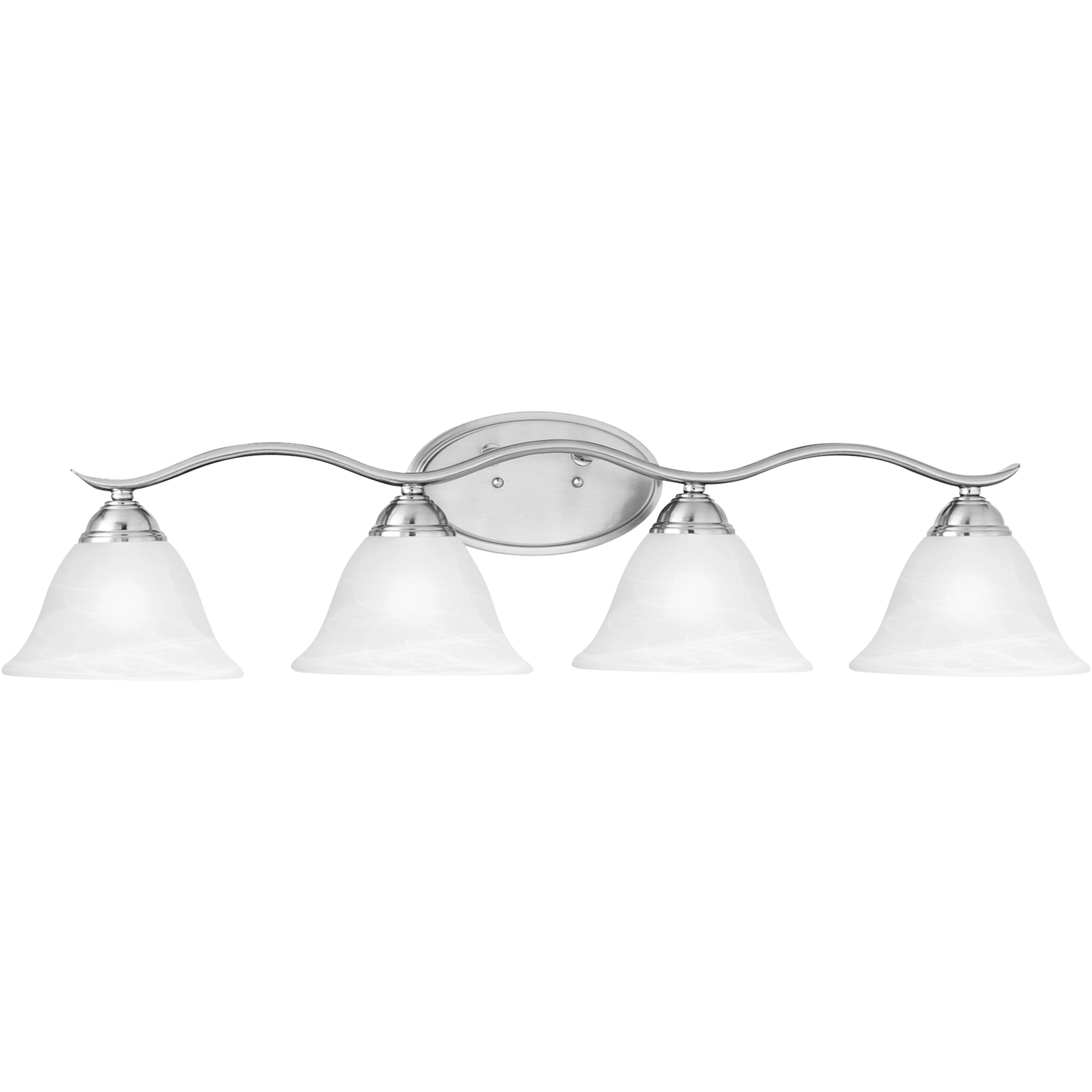 Prestige 4 Light 36 inch Brushed Nickel Vanity Light Wall Light