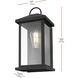 Neil 1 Light 14 inch Black Outdoor Wall Sconce