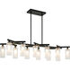 Kristof LED 44.88 inch Black Chandelier Ceiling Light
