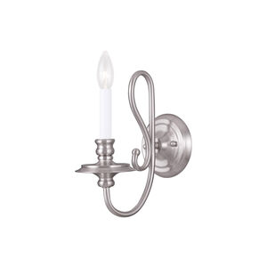 Caldwell 1 Light 6 inch Brushed Nickel Wall Sconce Wall Light