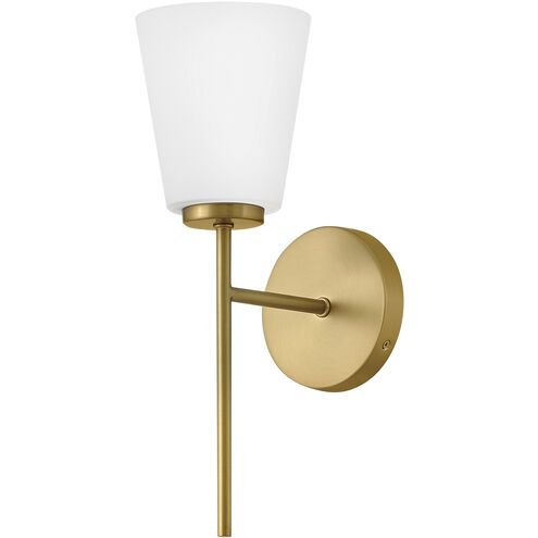 Bri 1 Light 8.25 inch Lacquered Brass Bath Light Wall Light