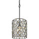 Windsor 1 Light 11.5 inch Carbon and Havana Gold Pendant Ceiling Light