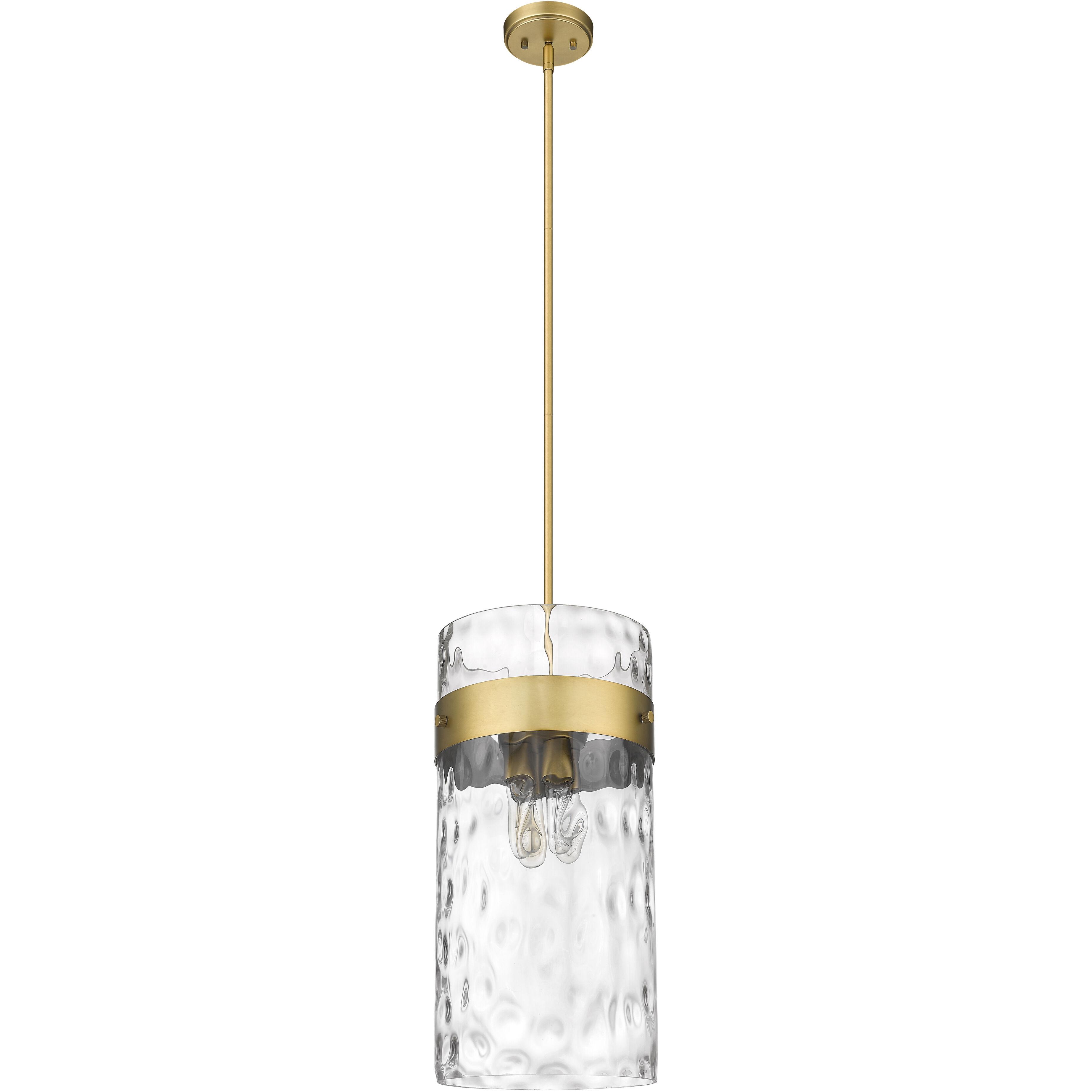 Fontaine 4 Light 13 inch Rubbed Brass Pendant Ceiling Light in Rubbed Bronze