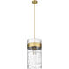 Fontaine 4 Light 13 inch Rubbed Brass Pendant Ceiling Light in Rubbed Bronze