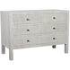 Conrad White Wash Dresser, 6 Drawer