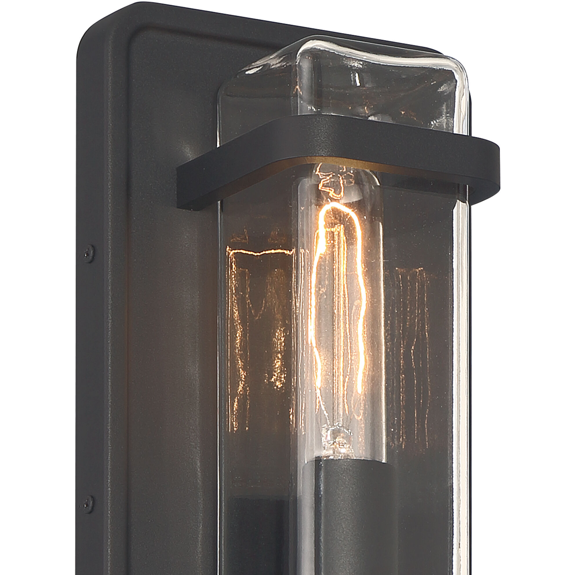 Pearl Street 1 Light 12 inch Black Exterior Wall Lantern