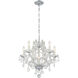 Maria Theresa 6 Light 20 inch Polished Chrome Chandelier Ceiling Light in Clear Italian